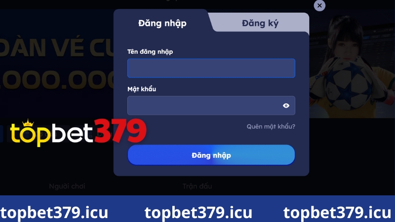 Hướng dẫn đăng nhập topbet379